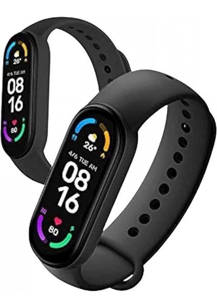 M6 Akıllı Bileklik Siyah Adımsayar Spor Takibi Android ve Ios Uyumlu modelleri