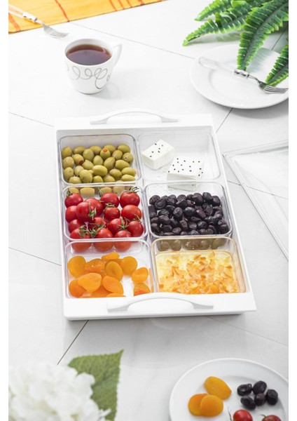 Soft Beyaz Akrilik Saray Kahvaltılık Seti fiyatları