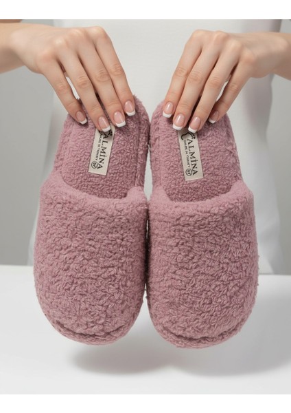 Burnu Kapalı Havlu Detaylı Kadın Ev Terlik fiyatları