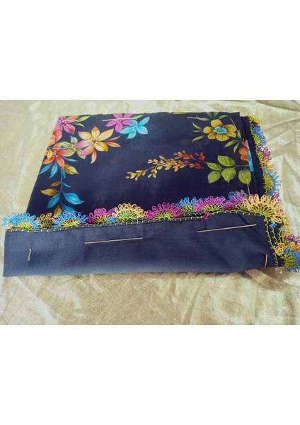 ve Reyhan El Emeği Iğne Oyası Yazma , Fular ,yemeni, Mevlit Örtüsü ,hediyelik 4 Kenarı Oyalı