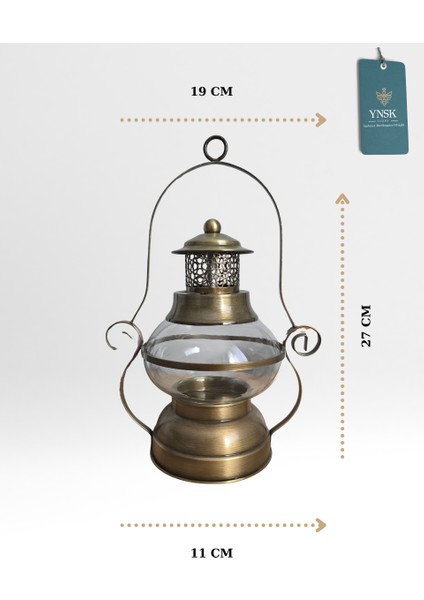 | Hephaestus | Retro Metal Mumluk & Fener (27x21 cm)