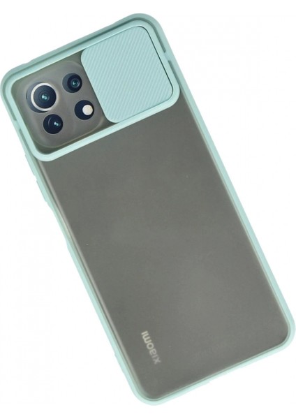 Ieg Xiaomi Mi 11 Lite Kılıf Palm Buzlu Kamera Sürgülü Silikon - Turkuaz fiyatları