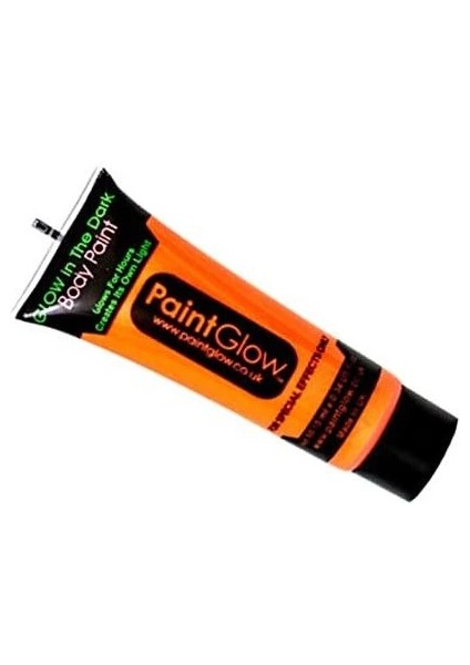 Karanlıkta Parlayan Fosforlu Neonlu Glow Parti Yüz Boyası Vücut Kremi Turuncu Renk fiyatları