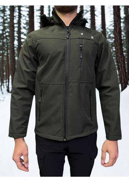 Taktikal Outdoor Cargocep Kargocep Softjel Içipolarlı Sıvı ve Rüzgar Geçirmez Kışlık Mont