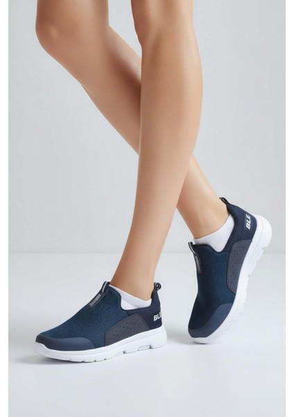 2231-BESTOF Anatomik Tabanlı Ultra Hafif Bağcıksız Unisex Yürüyüş Ayakkabısı - NKT02231-LACIVERT-40