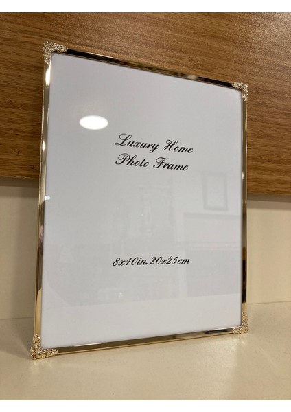 Resim Çerçevesi Ince Metal Detaylı Pirinç Altın 20X25 cm indirimleri