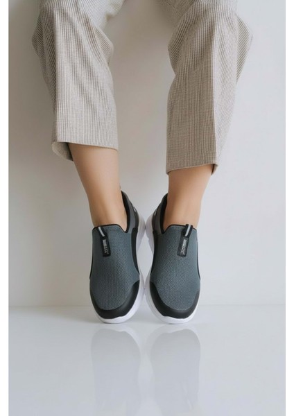 2231-BESTOF Anatomik Tabanlı Ultra Hafif Bağcıksız Unisex Yürüyüş Ayakkabısı - NKT02231-FÜME-37 fiyatları