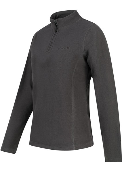 Camila Kadın Yarım Fermuarlı Ince Polar Sweatshirt Antrasit fiyatları