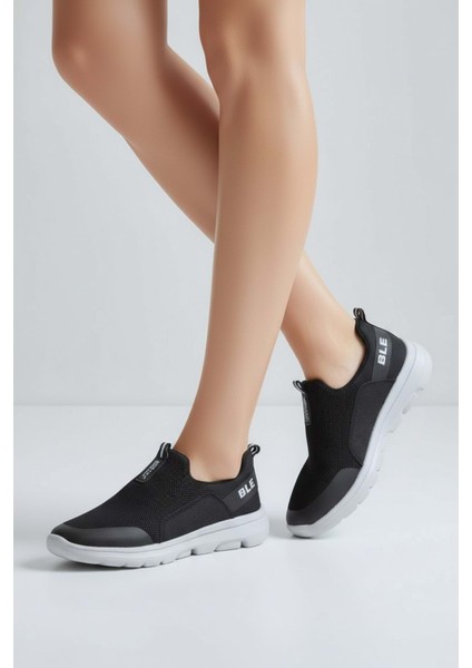 2231-BESTOF Anatomik Tabanlı Ultra Hafif Bağcıksız Unisex Yürüyüş Ayakkabısı - NKT02231-SIYAH-GRI-37 fiyatları