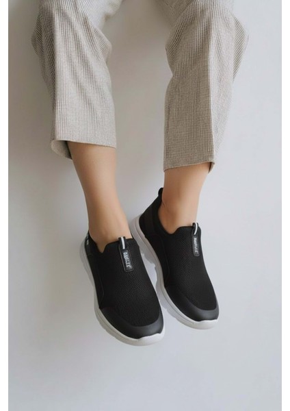 2231-BESTOF Anatomik Tabanlı Ultra Hafif Bağcıksız Unisex Yürüyüş Ayakkabısı - NKT02231-SIYAH-GRI-37 modelleri