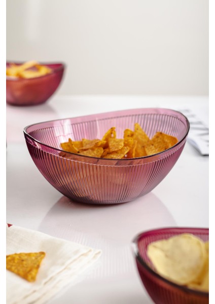 Akrilik Barok Mürdüm Orta Boy Oval Meyve & Salata Kasesi & Karıştırma Kabı / 1,6 Lt (Cam Değildir) fırsatları