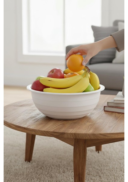 2,5 Lt Beyaz Akrilik Servis Kasesi & Karıştırma Kabı fiyatları