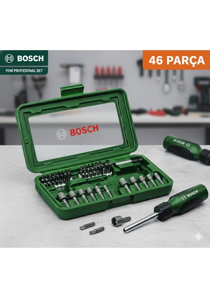 - 46 Parça Tornavida, Vidalama ve Lokma Uçlu Aksesuar Seti fiyatları