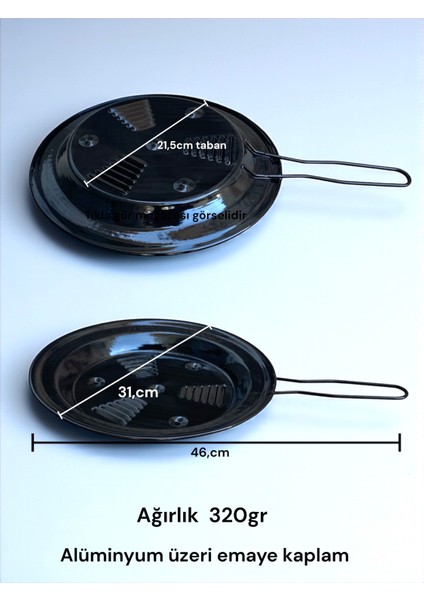 Közleme Tavası Patlıcan Biber Kestane Közmatik Uzun Çakmak Maşa Ocak Küçültücü Büyük Közleme Tava fiyatları