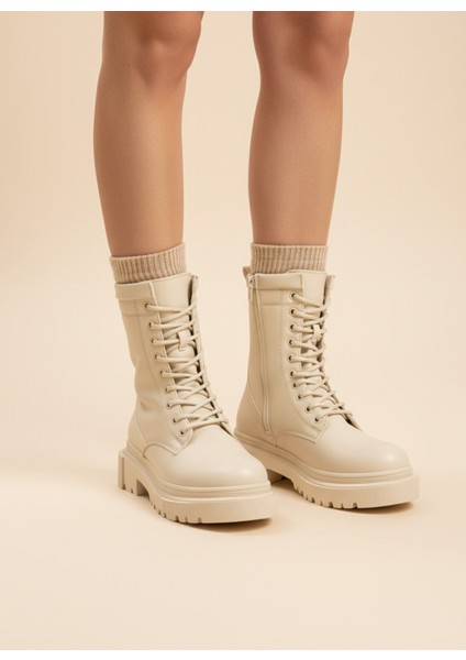 Kadın Postal Bot Kaymaz Termo Taban Suya Dayanıklı Fermuarlı Bağcıklı Tam Kalıp fiyatları