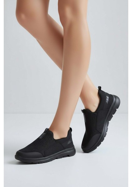 2231-BESTOF Anatomik Tabanlı Ultra Hafif Bağcıksız Unisex Yürüyüş Ayakkabısı - NKT02231-SIYAH-38