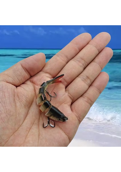 5 Adet Çok Eklemli Suda Hareket Eden Suni Balık Yemi (7 Cm, 8.3 Gr) modelleri
