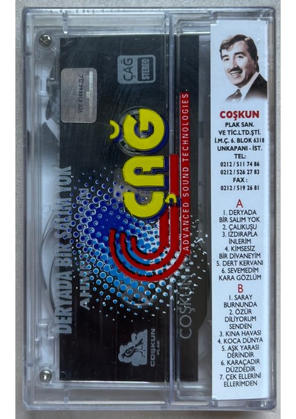 Ahmet Sezgin Deryada Bir Salım Yok Kaset (Jelatinli Sıfır Orijinal Dönem Baskı Kaset) fiyatları