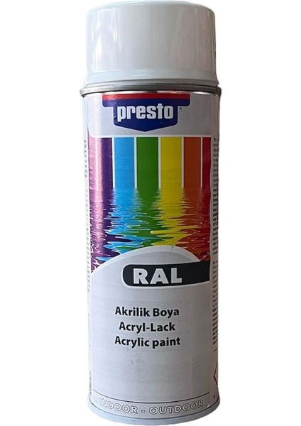 Ral 9005 Mat Siyah Presto Akrilik Sprey Boyası 400 ml