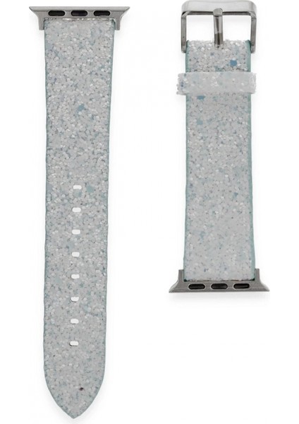 Apple Watch 42MM Starry Taşlı Kordon - Mavi