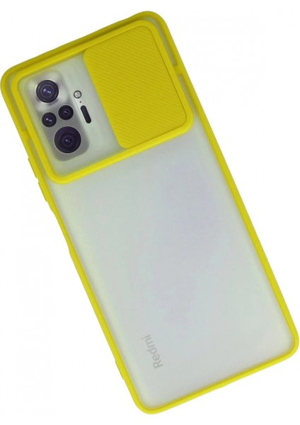 Ieg Xiaomi Redmi Note 10 Pro Kılıf Palm Buzlu Kamera Sürgülü Silikon - Sarı fiyatları