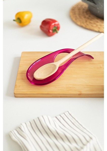 Akrilik Pembe Tezgah Üstü Kirli Kaşıklık & Kepçe Altlığı indirimleri