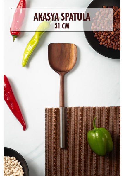 Akasya Servis Spatulası & Sunum Spatulası