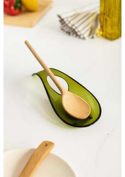 Akrilik Koyu Yeşil Tezgah Üstü Kirli Kaşıklık & Kepçe Altlığı modelleri