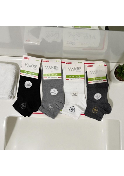 Erkek Kısa Sportmen Çorap 6'lı modelleri