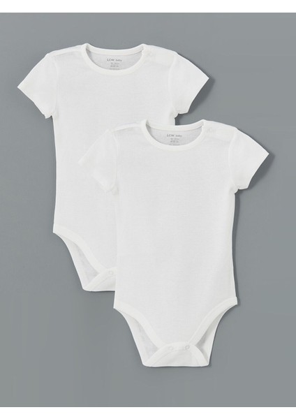 Hilfa Yeni Sezon Organik Kumaş Kız Bebek Çıtçıtlı Bodysuit 2'li