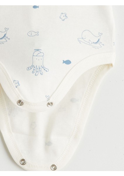 Yeni Sezon Kısa Kollu Erkek Bebek Çıtçıtlı Body 2'li