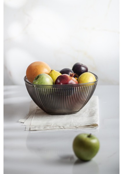 Akrilik Barok Füme Büyük Kare Meyve & Salata Kasesi & Karıştırma Kabı / 3,3 Lt (Cam Değildir) fırsatları