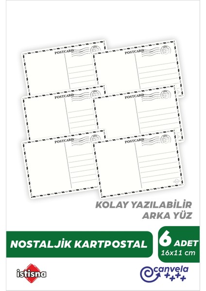 3'lü Set 18 Adet Yılbaşı Nostalji Simli Kartpostal Seti Yeni Yıl Postcard Christmas Kardan Adam indirimleri