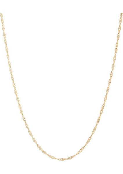 Singapur Model Zincir 14 Ayar Altın Kaplama Kıvrımlı 925 Ayar Gümüş Zincir fiyatları