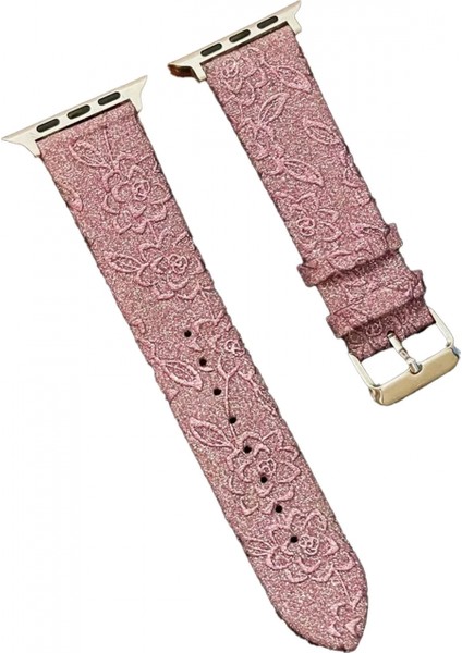 Apple Watch 38MM Creeper Desenli Kordon - Rose Gold