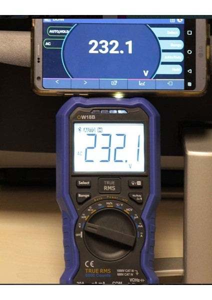 OW18B El Tipi Multimetre True Rms Bluetooth 3 5/6 Dijit modelleri