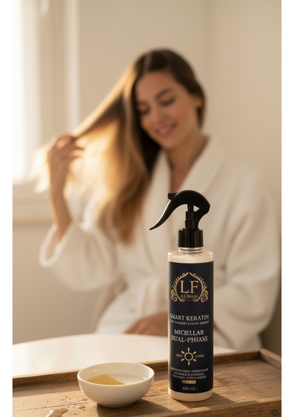 Smart Keratin Micellar Teknolojili Çift Fazlı Onarıcı ve Koruyucu Saç Bakım Spreyi 400 ml indirimleri