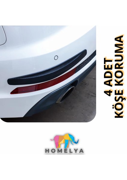 Karbon Fiber Araç Koruma Seti – 3m Bant - 4 Adet Tampon Köşe Koruyucu - Hediye Kapı Kolu Çizik Önleyici fiyatları