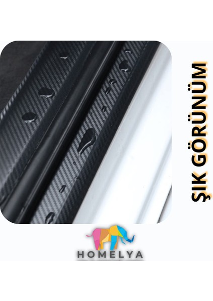 Karbon Fiber Araç Koruma Seti – 3m Bant - 4 Adet Tampon Köşe Koruyucu - Hediye Kapı Kolu Çizik Önleyici modelleri