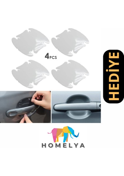 Karbon Fiber Araç Koruma Seti – 3m Bant - 4 Adet Tampon Köşe Koruyucu - Hediye Kapı Kolu Çizik Önleyici fırsatları