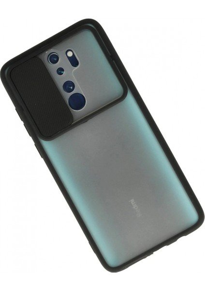Ieg Xiaomi Redmi Note 8 Pro Kılıf Palm Buzlu Kamera Sürgülü Silikon - Siyah fiyatları