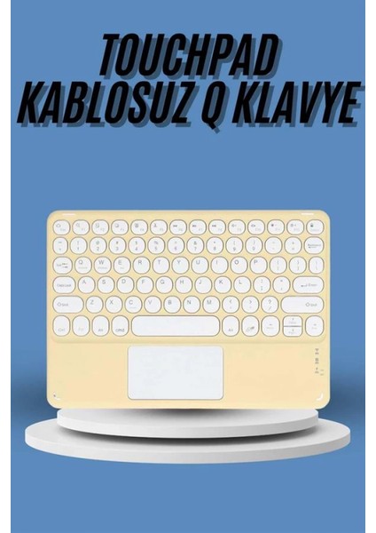 Touchpad Tüm Cihazlara Uyumlu Bluetooth Klavye Touchpad Slim Kablosuz Wifi Q Klavye fiyatları