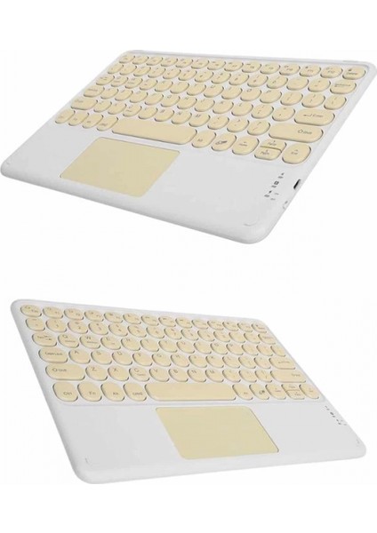 Touchpad Tüm Cihazlara Uyumlu Bluetooth Klavye Touchpad Slim Kablosuz Wifi Q Klavye fırsatları