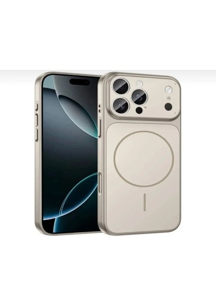 Iphone 16 Uyumlu Iphone 17 Görünümüne Çeviren Magsafe Özellikli Glass Telefon Kılıfı