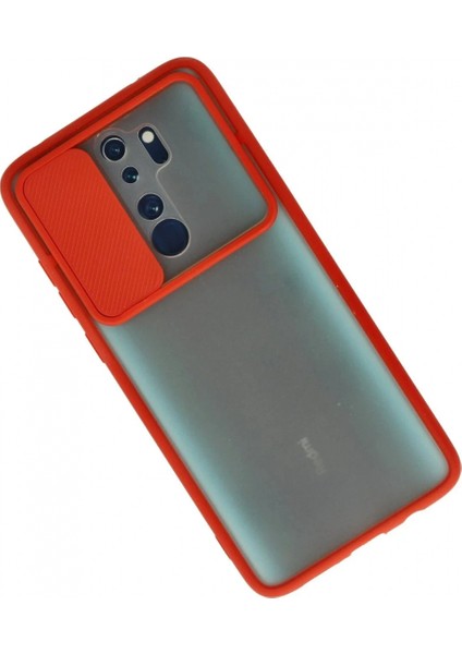 Ieg Xiaomi Redmi Note 8 Pro Kılıf Palm Buzlu Kamera Sürgülü Silikon - Kırmızı fiyatları