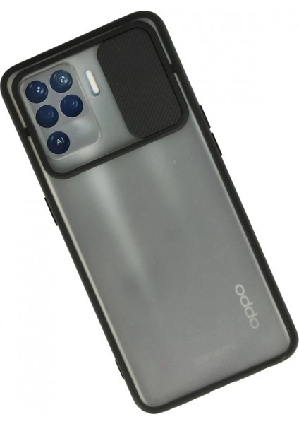 Ieg Oppo Reno 5 Lite Kılıf Palm Buzlu Kamera Sürgülü Silikon - Siyah fiyatları