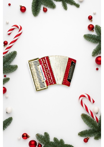 Yılbaşı Temalı Çelik Broş