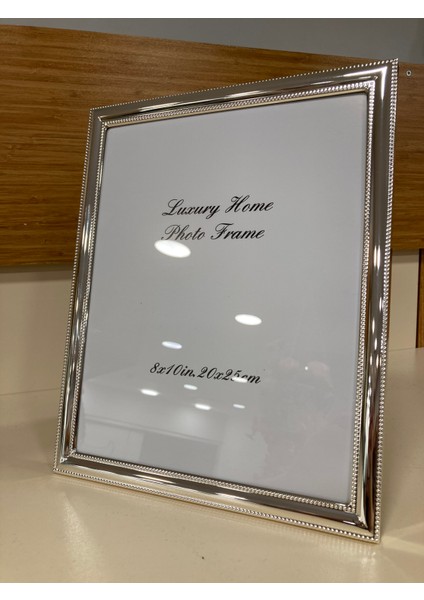 Resim Çerçevesi Yeni Model Metal Kenarlı Pirinç Gümüş 20X25 cm