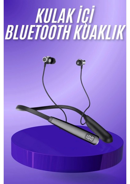 Ieg Bluetooth Kulaklık Şarj Göstergeli 100 Saat Şarj Kapasiteli Sporcu Kulaklık