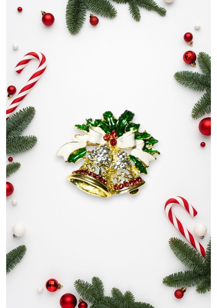 Yılbaşı Temalı Çelik Broş